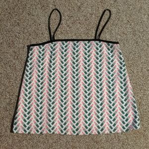 Spaghetti strap lipstick shirt